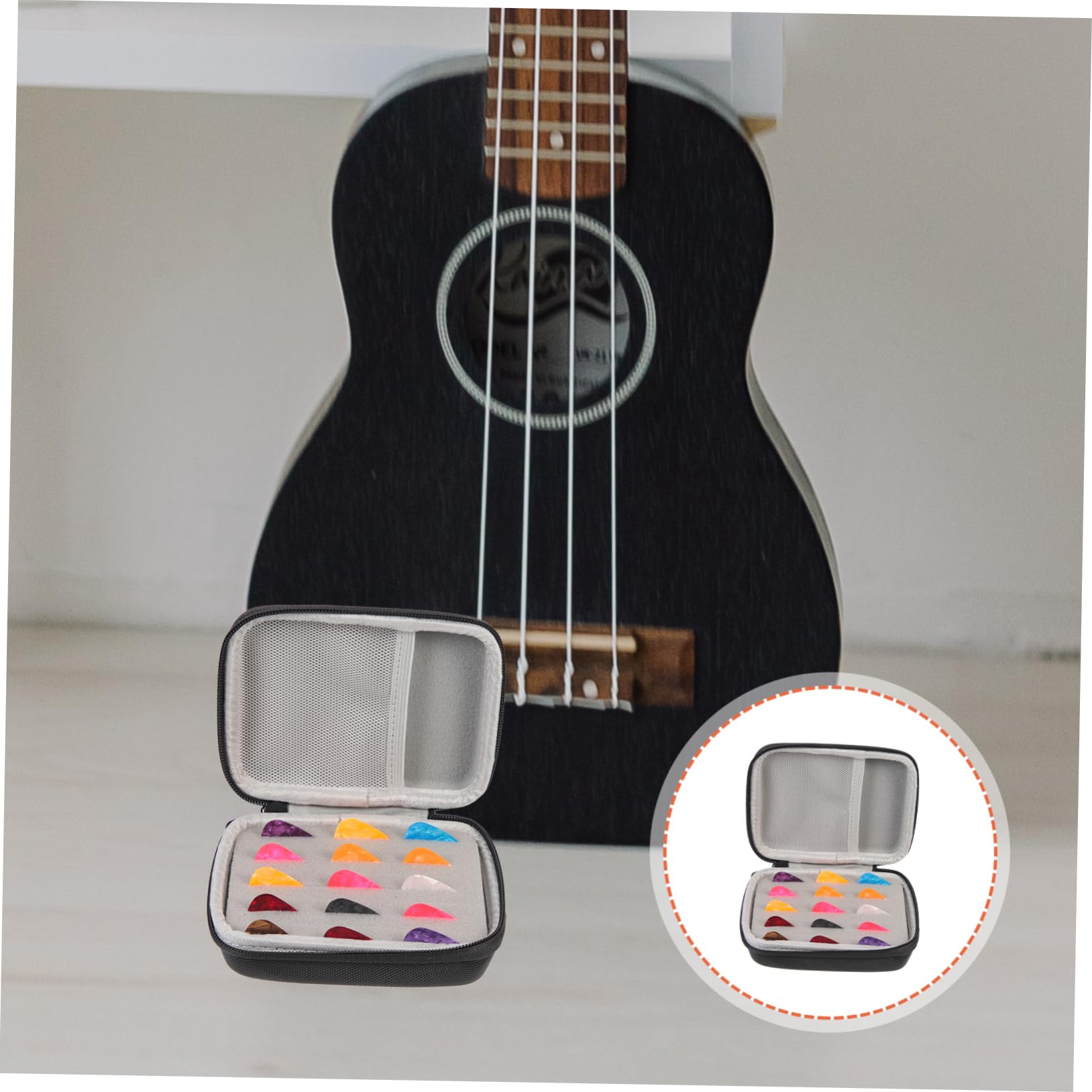 ibasenice 3 Sets Folk Elektrische Gitarre Picks Set mit Lagerung Tasche Plektren für Gitarristen