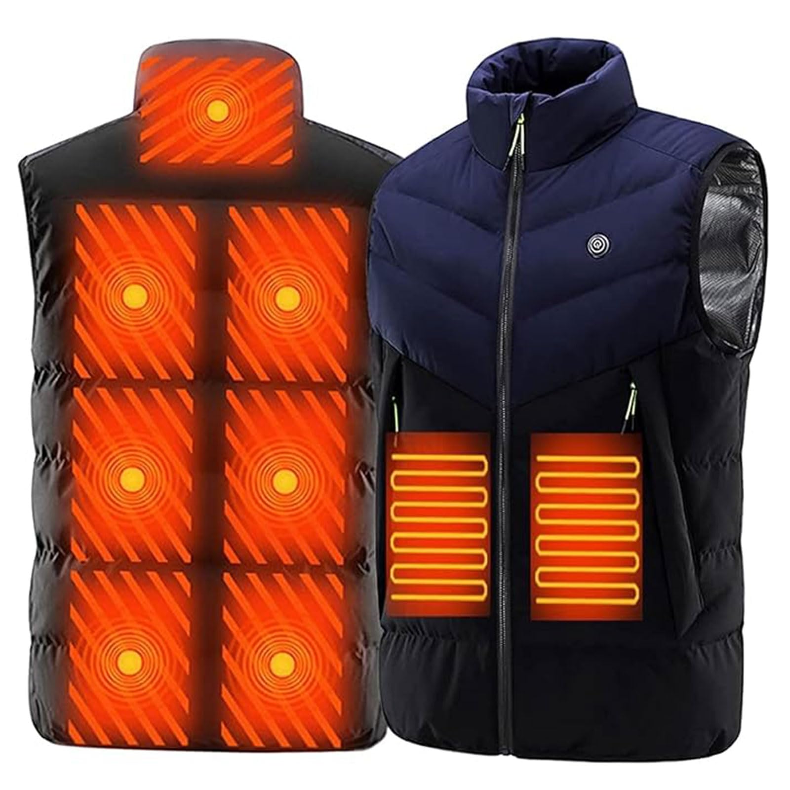 Gilet chauffant homme veste thermique USB camping hiver randonnée