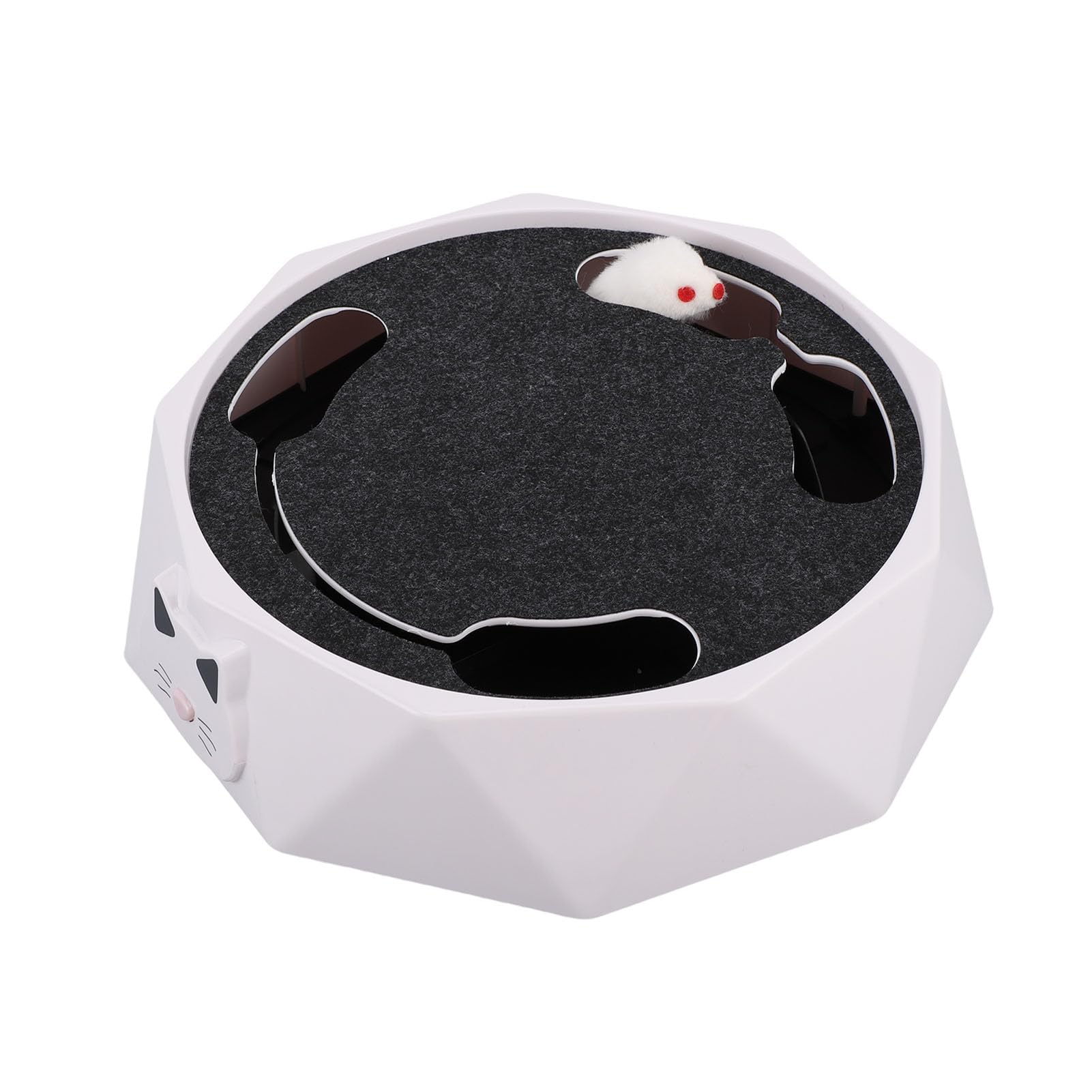 Giocattolo Interattivo Automatico per Gatti Regolabile a 2 velocità per Gatti da Interni Divertimento Elettrico 29x29x7,5 Cm