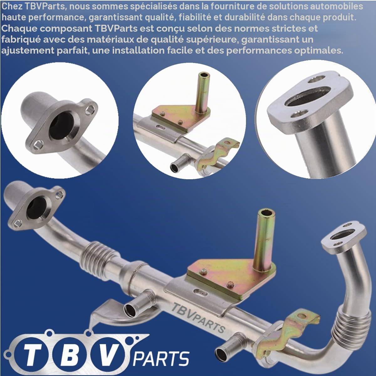 Refroidisseur EGR 2.5 DCI 4735MB41A 7485112898 5001870059 14735MB40A 284164X750 Élément refroidisseur de soupape EGR pour Cabstar (F24M, F24W) 2006-2013