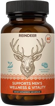 Reindeer Organ Supplement for Men Arctic Herb & Reindeer Organ Nutrition Blend, Daily Support for Energy, Endurance & Overall Wellness, with Sea Buckthorn, Nettle, Peppermint & Rhodiola