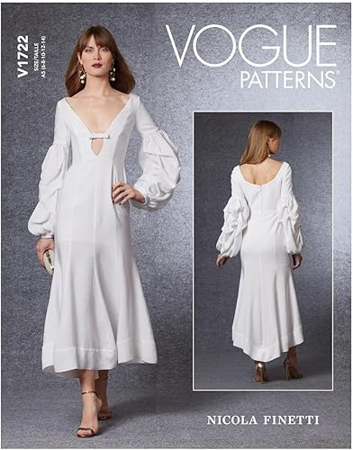 Miniatura 1 de Vogue Patterns V1722F5 Misses Special Occasionion, F5 (16-18-20-22-24), blanco