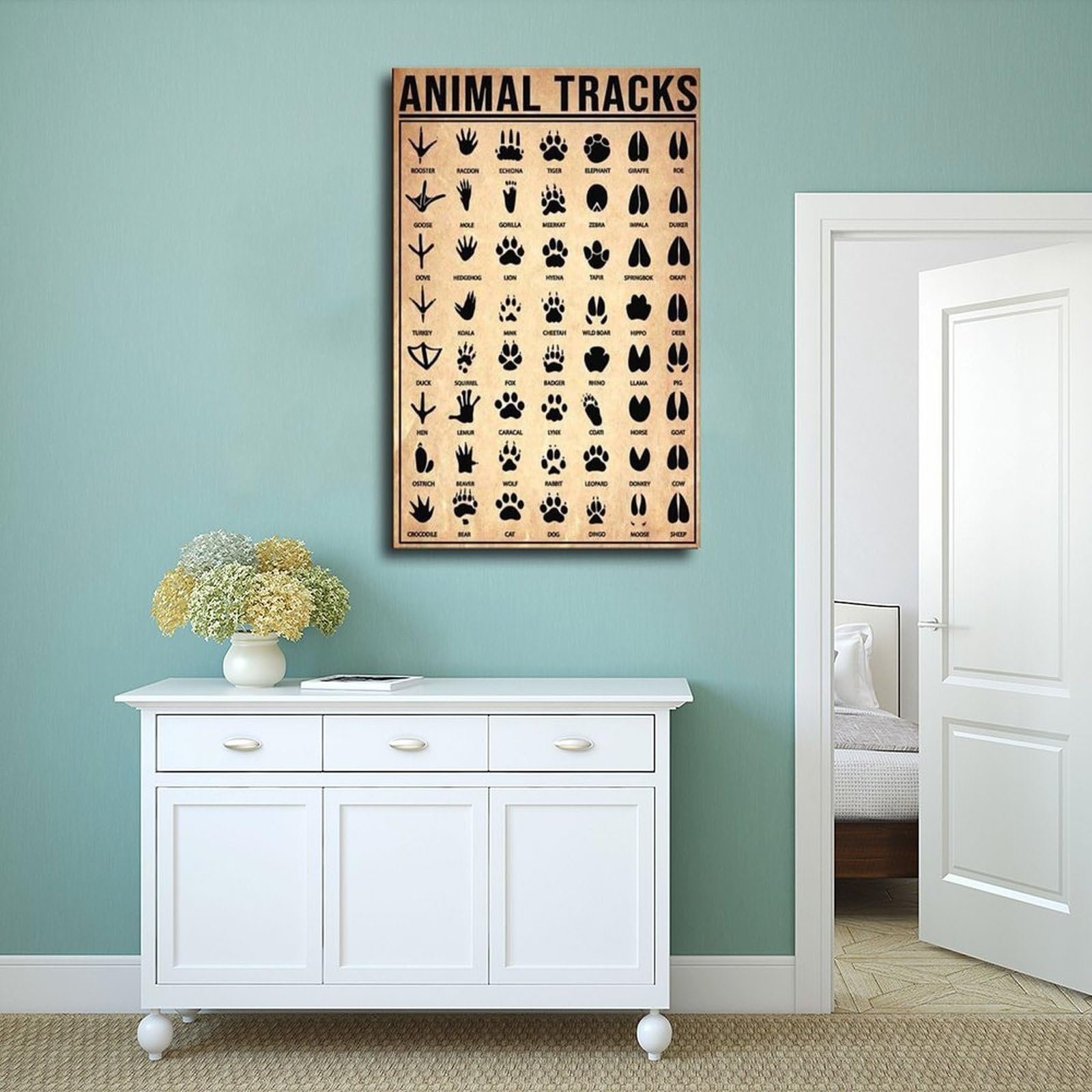 Leinwandposter mit Tiermotiven – Ein umfassender Leitfaden für Outdoor-Enthusiasten, Wandkunst, Dekordruck, Bild, Gemälde für Wohnzimmer, Schlafzimmer, Dekoration, 50 x 75 cm