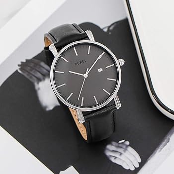 BUREI時計 Amazon.co.jp: [BUREI]腕時計 メンズ 革 ブランド シンプル 防水