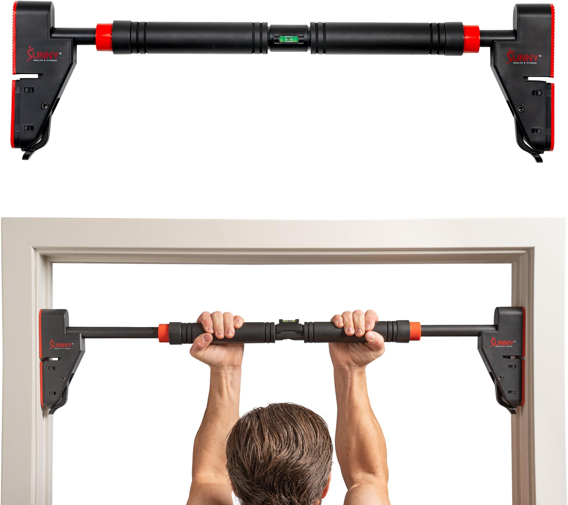 Sunny Health & Fitness Adjustable Doorway Chin Up/Pull Up Bar