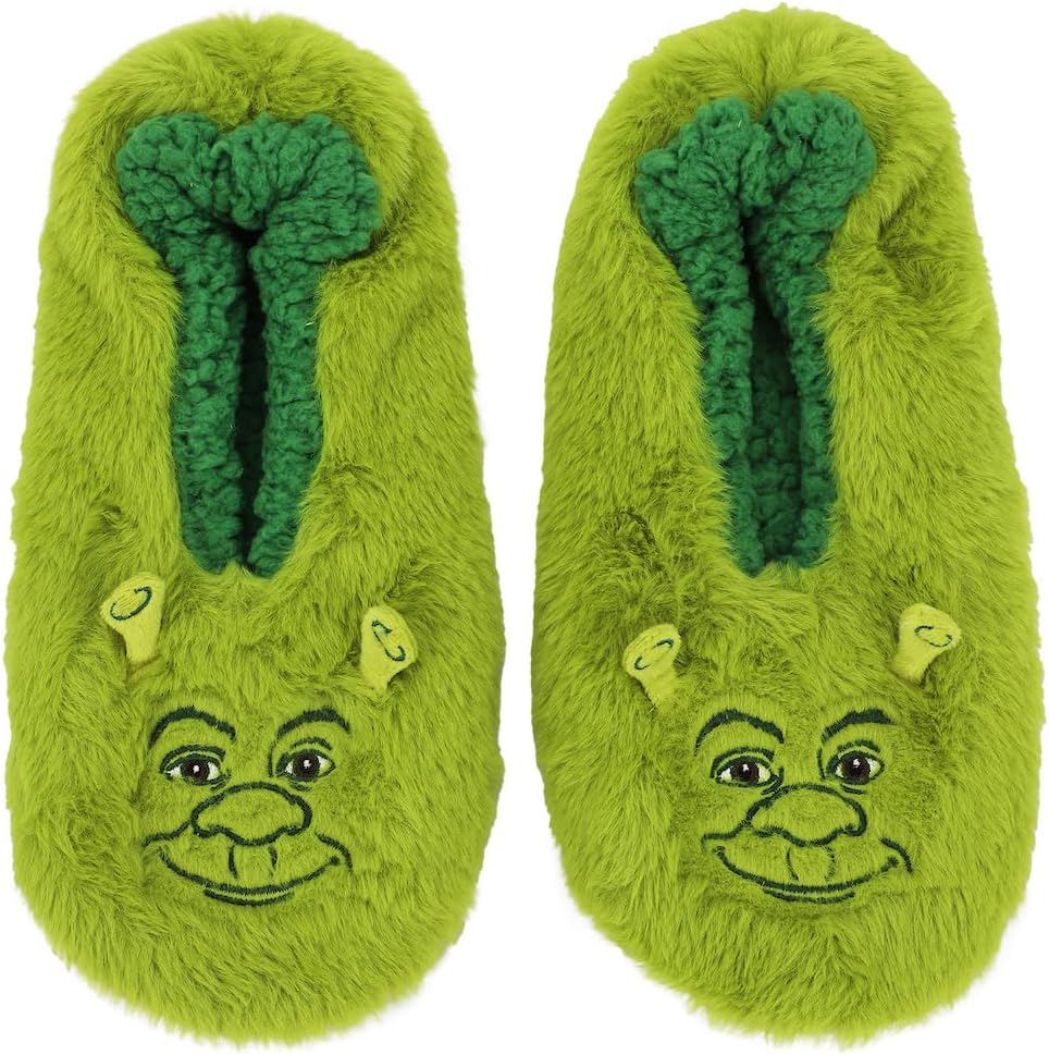 Bioworld Shrek Can't Today I'm Swamped Women's Green Slipper Socks