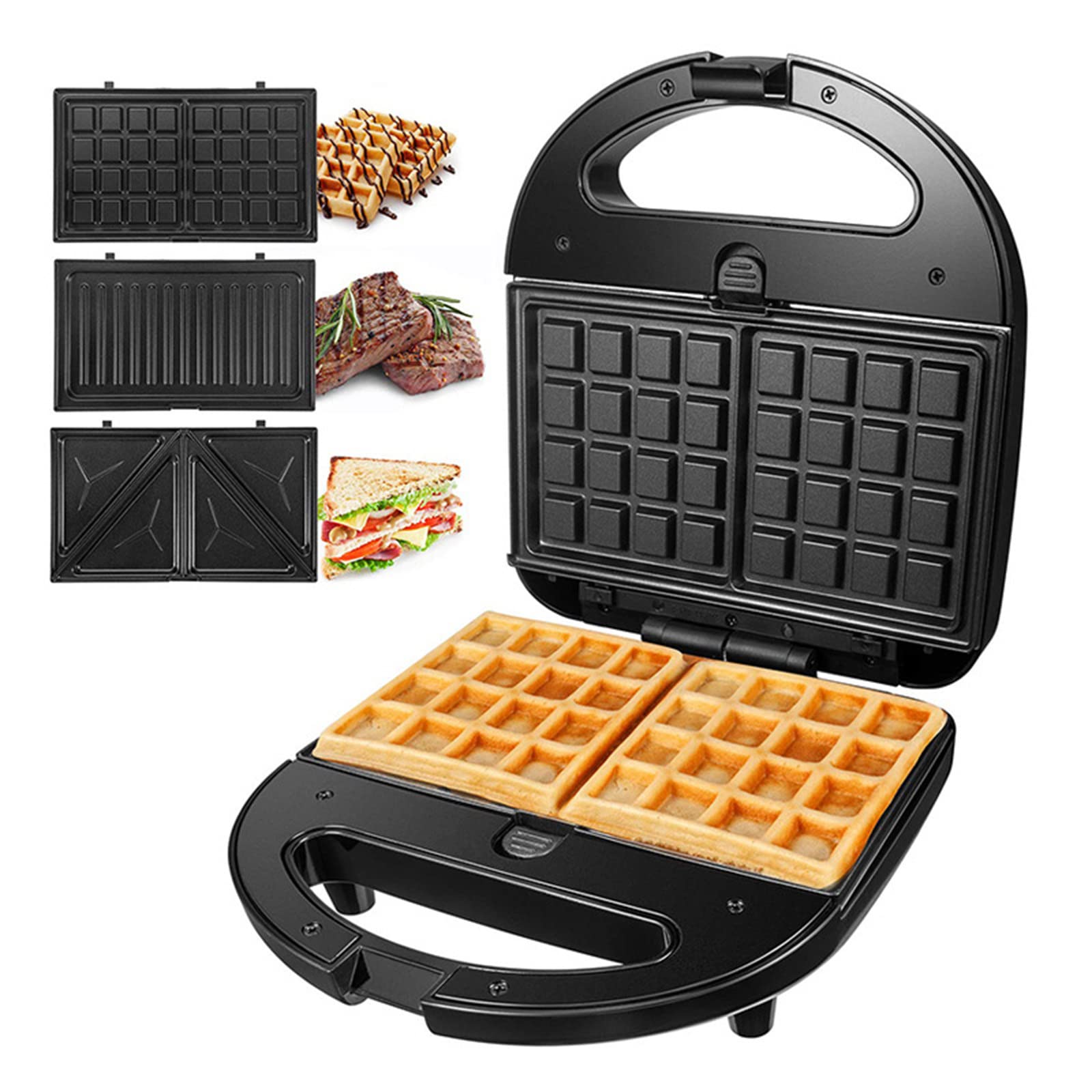 3-in-1 Sandwich Breakfast Machine, Multifunctional Waffle Heating Machine for Household Toaster-image-49