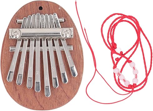 8 Key KALIMBA MAHOGANY WOOD ALLOY STEEL Key Portable Thumb Piano Mini Finger Musical Instrument for Beginners