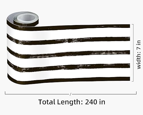 Vista 179 de FLFK Calcomanías de pared para despegar y pegar, para habitación de los niños, calcomanías de peces bajo el mar, 4 x 240 pulgadas (azul)