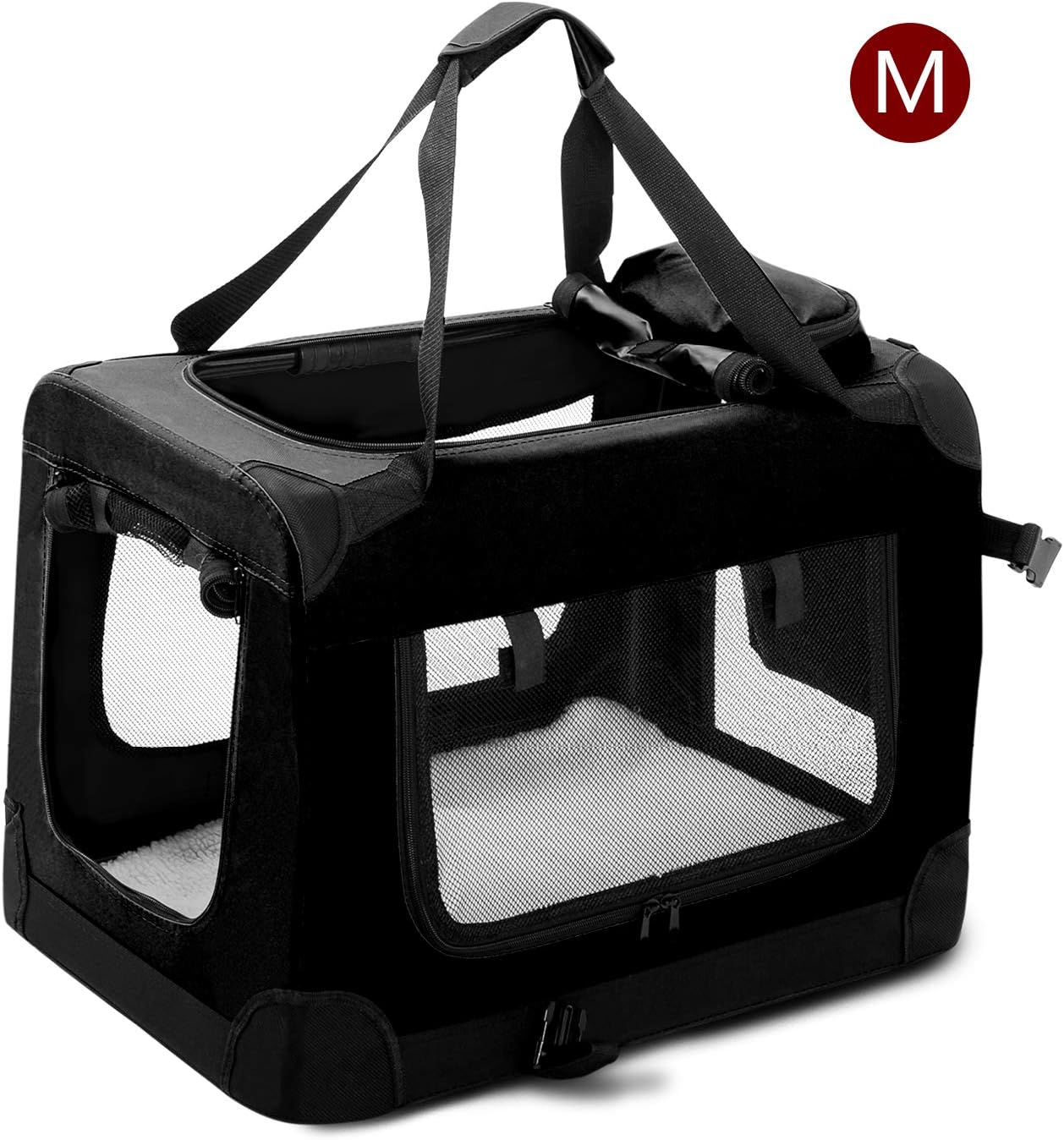 PURLOVE Lightweight Pet Bag Fabric Pet Carrier Crate Pet Cage Pet Car