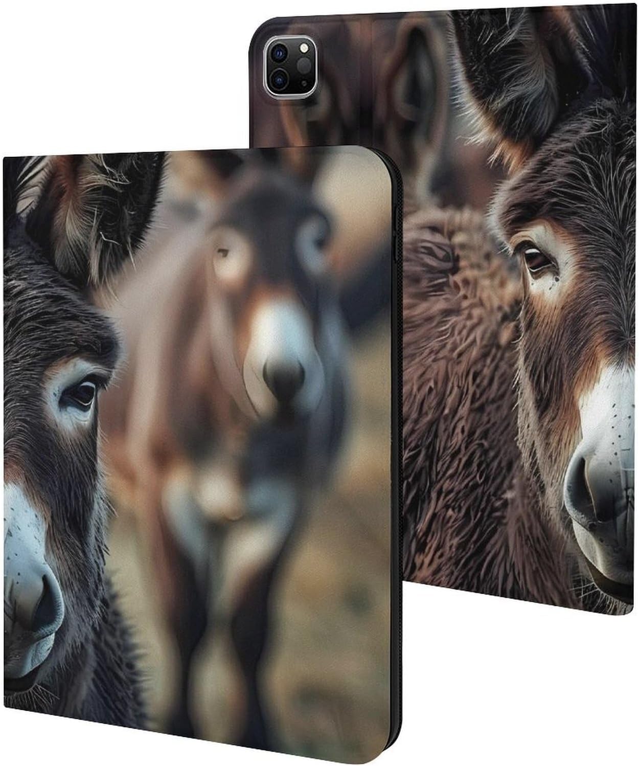 Donkey Printed Case Trifold Stand Protective Cover Compatible with IPAD Pro 20/21/22(11in)