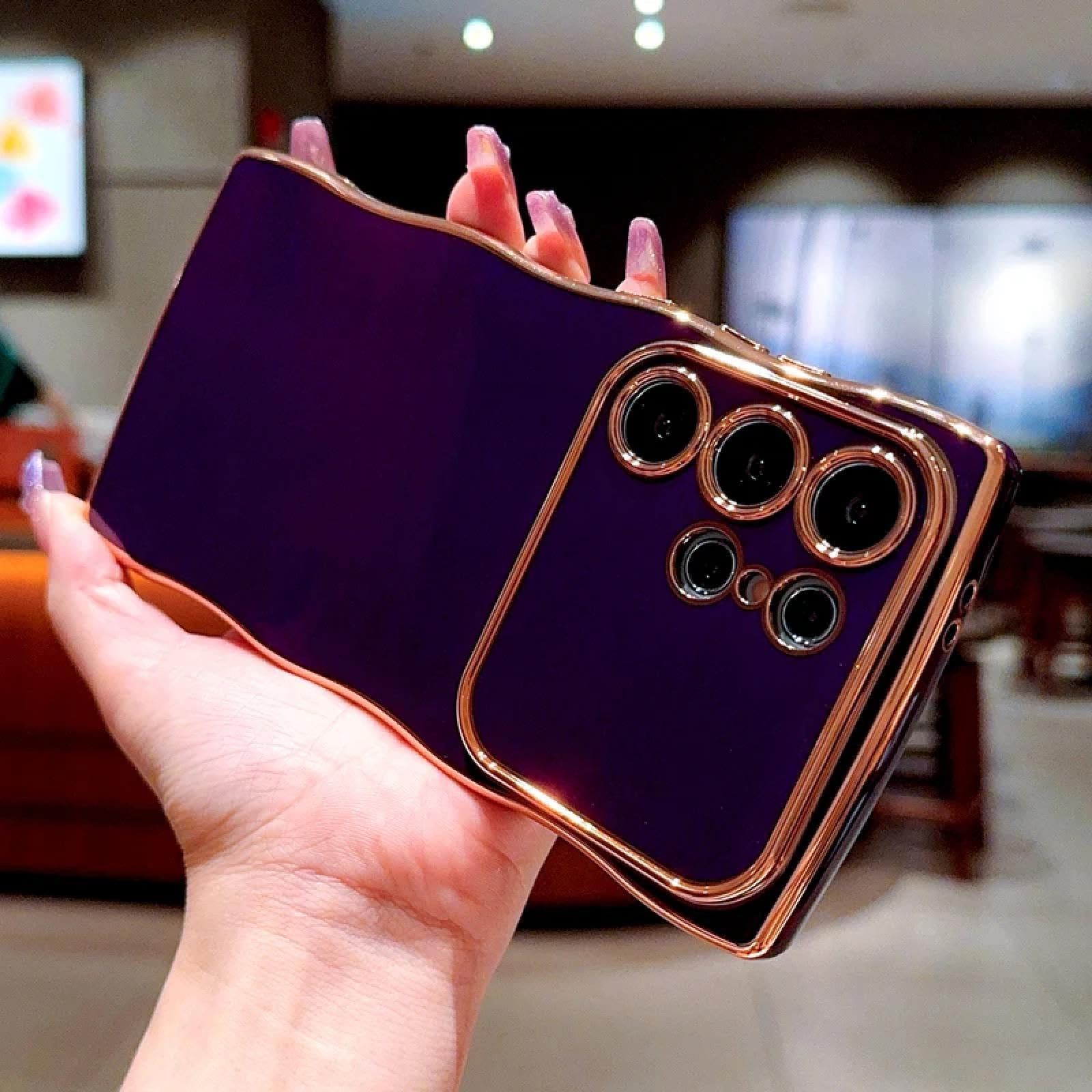 Coque Samsung A35 antichoc contre les chutes Violet foncé