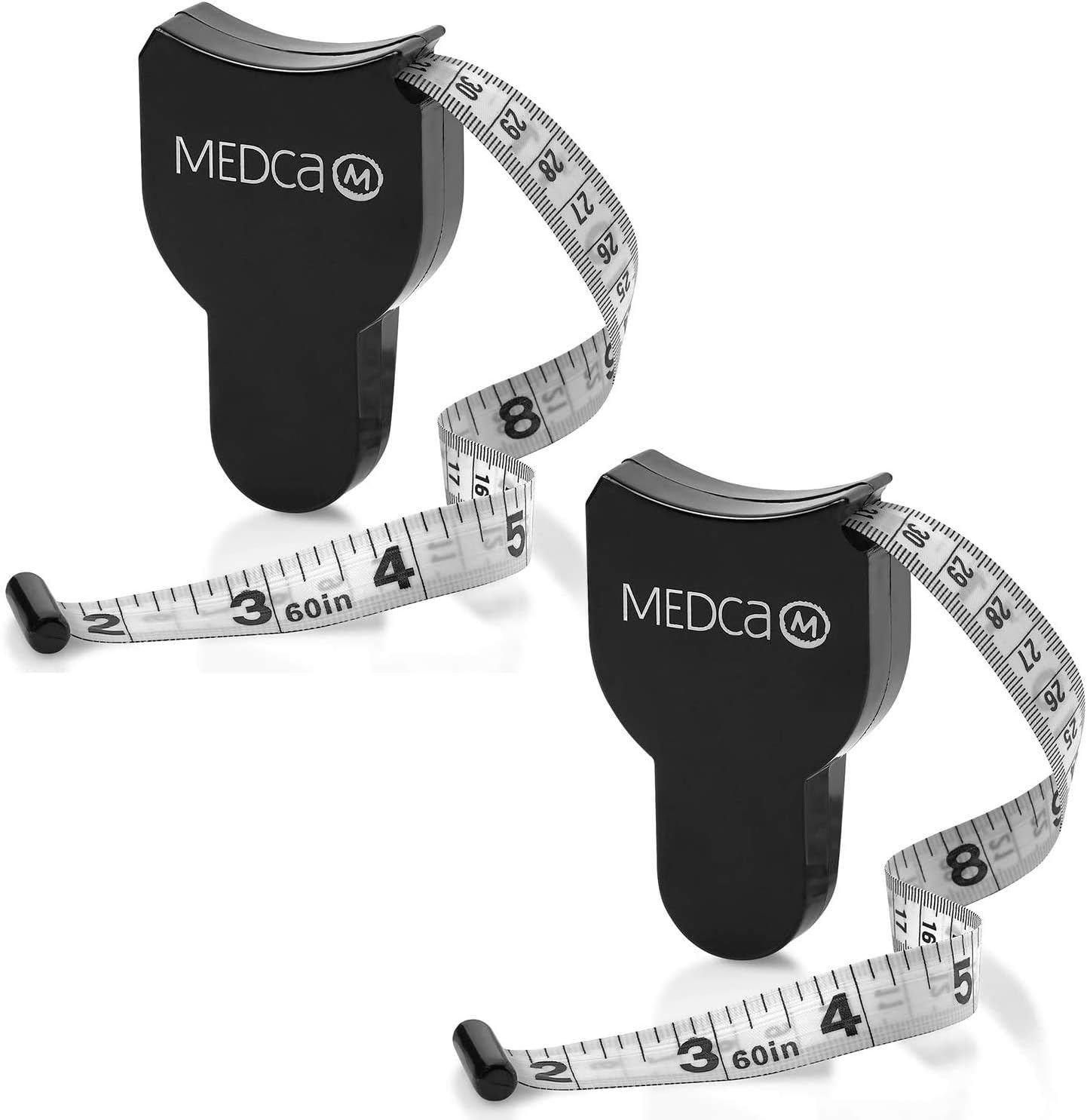 Body Tape Measure - (2 Pack) Measuring Tapes for Body and Fat Weight Monitors, (Inches & cm) Retractable Tape Measure Ruler for Accurate Body Fat Calculator Helps Calculate Fitness Body Measurements : Health & Household