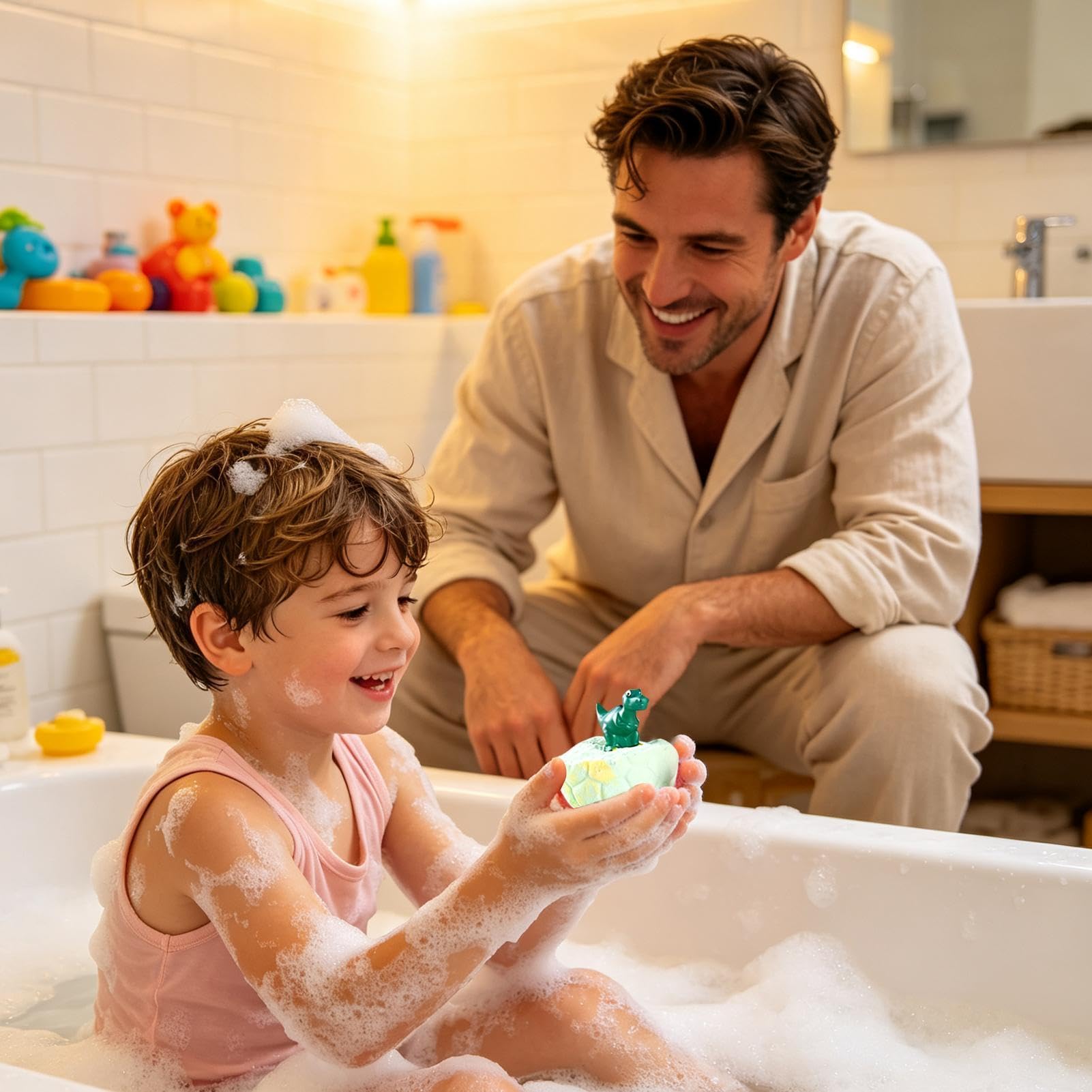 Bolas de Baño con Juguetes para Niñas Set de 12 Bolas Efervescentes de