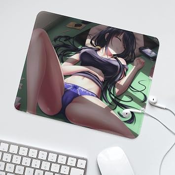 Mouse Pad Date A Live Kyuzaki Rubber Mat, Desk Decoration, Durable, Anti-Slip, Anti-Scratch, Waterproof, Multi-functional, Decorative, Lightweight, Fashion, Character Pattern, Gaming Mouse Pad 9.8 x 11.8 inches 25 x 30 cm