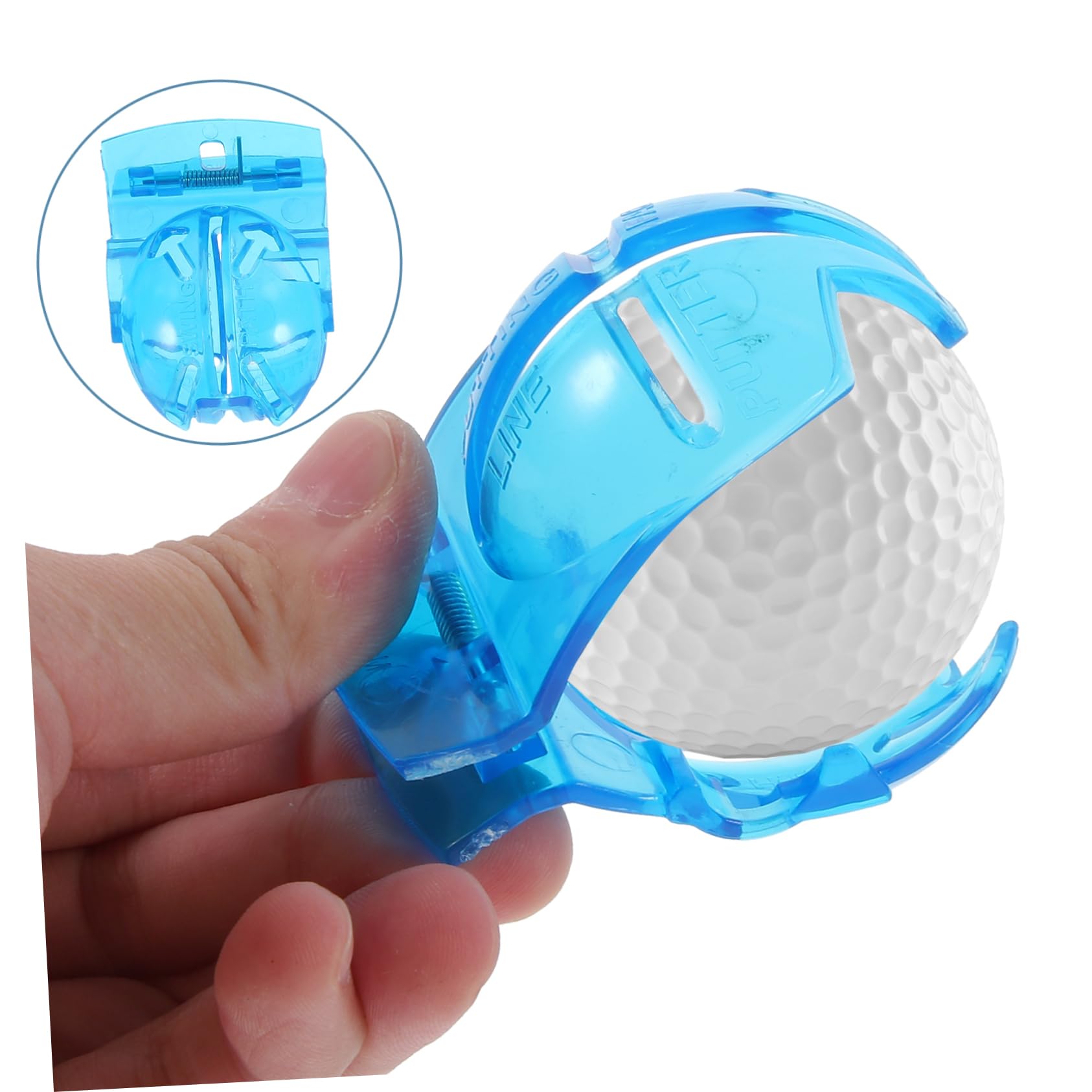ibasenice Herramientas de Alineación para Bolas con Marcadores de Clip de Alineación y Bolígrafos de para Golfistas para Dibujo Preciso y Identificación de Bolas