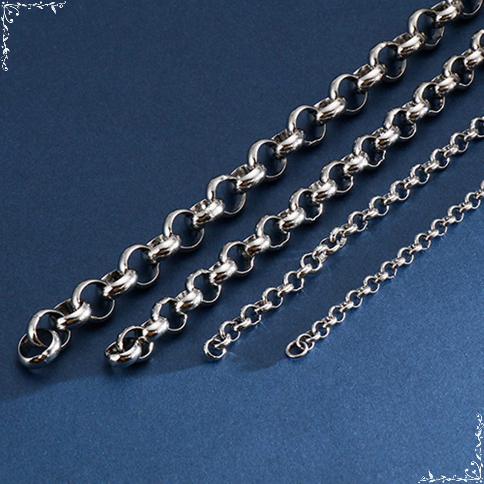 45-75CM Box, Herren-Halskette, schwarzer Edelstahl zum Jubiläum