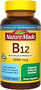 Nature Made Maximum Strength Vitamin B-12 Soft gel, 5000 mcg, 60 Count 海外直送品