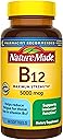 Nature Made Maximum Strength Vitamin B12 5000 mcg, Dietary Supplement for Energy Metabolism Support, 60 Softgels, 60 Day Supply