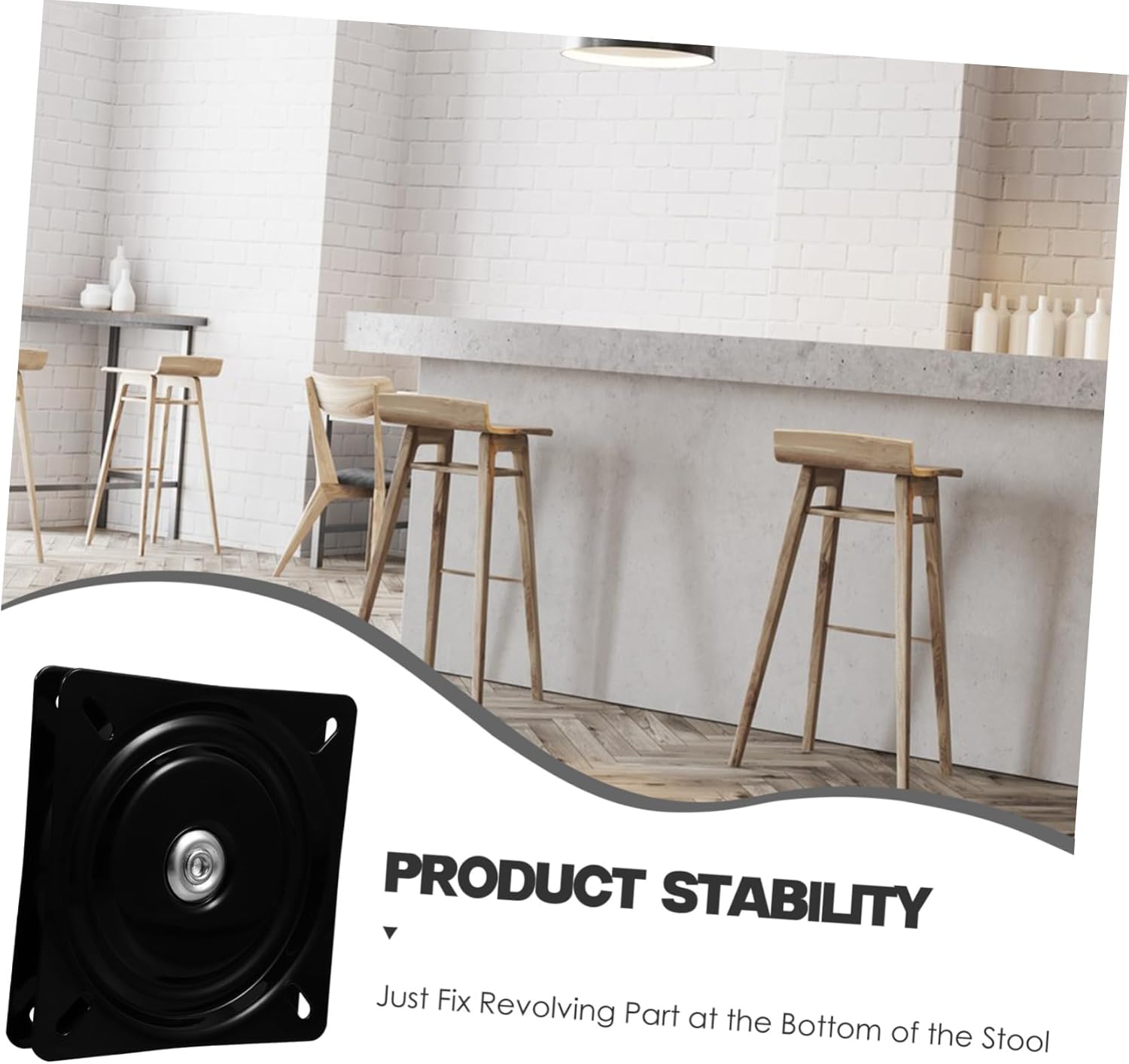 Garneck Chair Swivel Bar Stools Heavy Duty Replacement Swivel Plate for Furniture Rotation Smooth Bearing Mechanism for Home and Kitchen Use