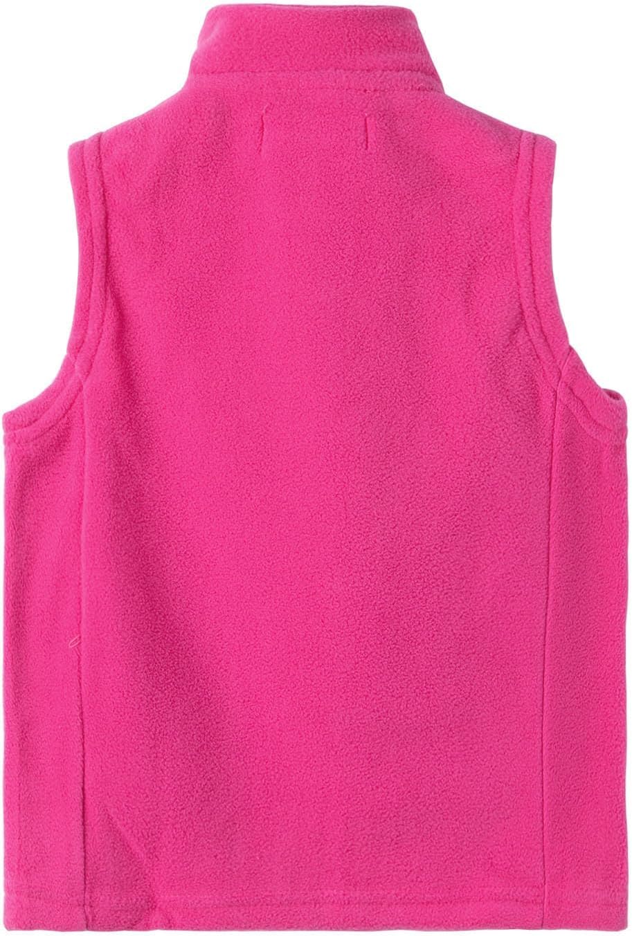 LittleSpring Boys Girls Fleece Vest Sleeveless Jacket Full-Zip Fall Winter Warm Outerwear