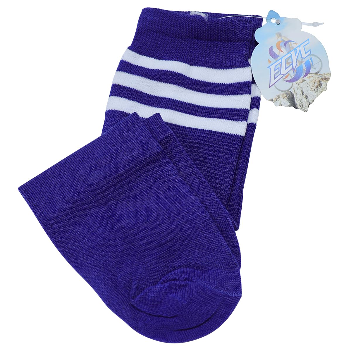 ECYC 1 Pair Blue Kids Football Sock, Children Football Socks Sports Training Soccer Socks Breathable Long Football Socks