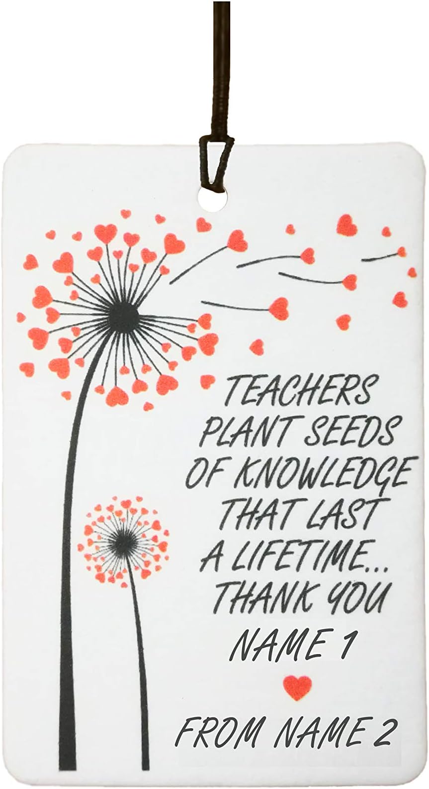 AAF-Personalised Custom Teacher Thank You Car Air Freshener