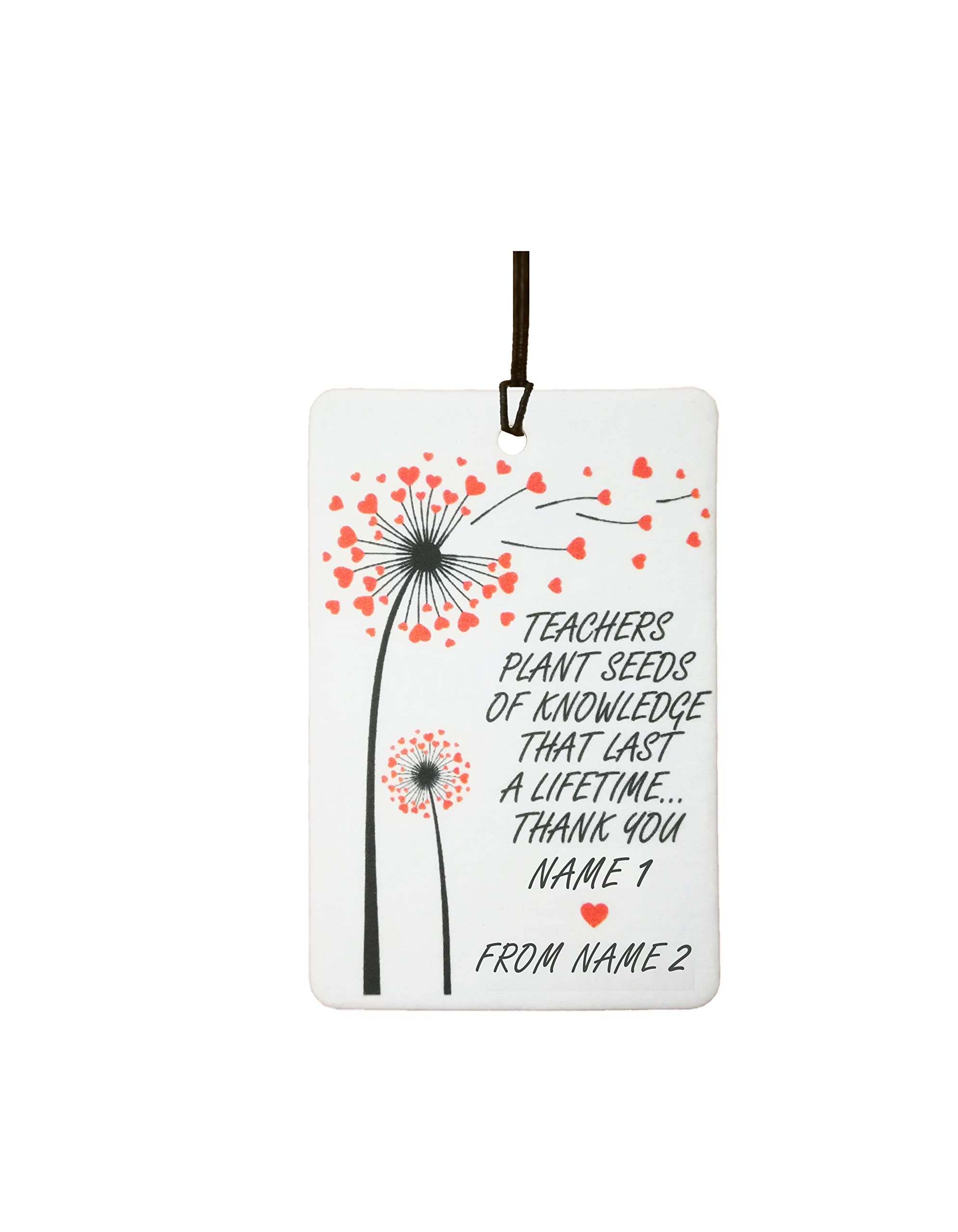 AAF-Personalised Custom Teacher Thank You Car Air Freshener