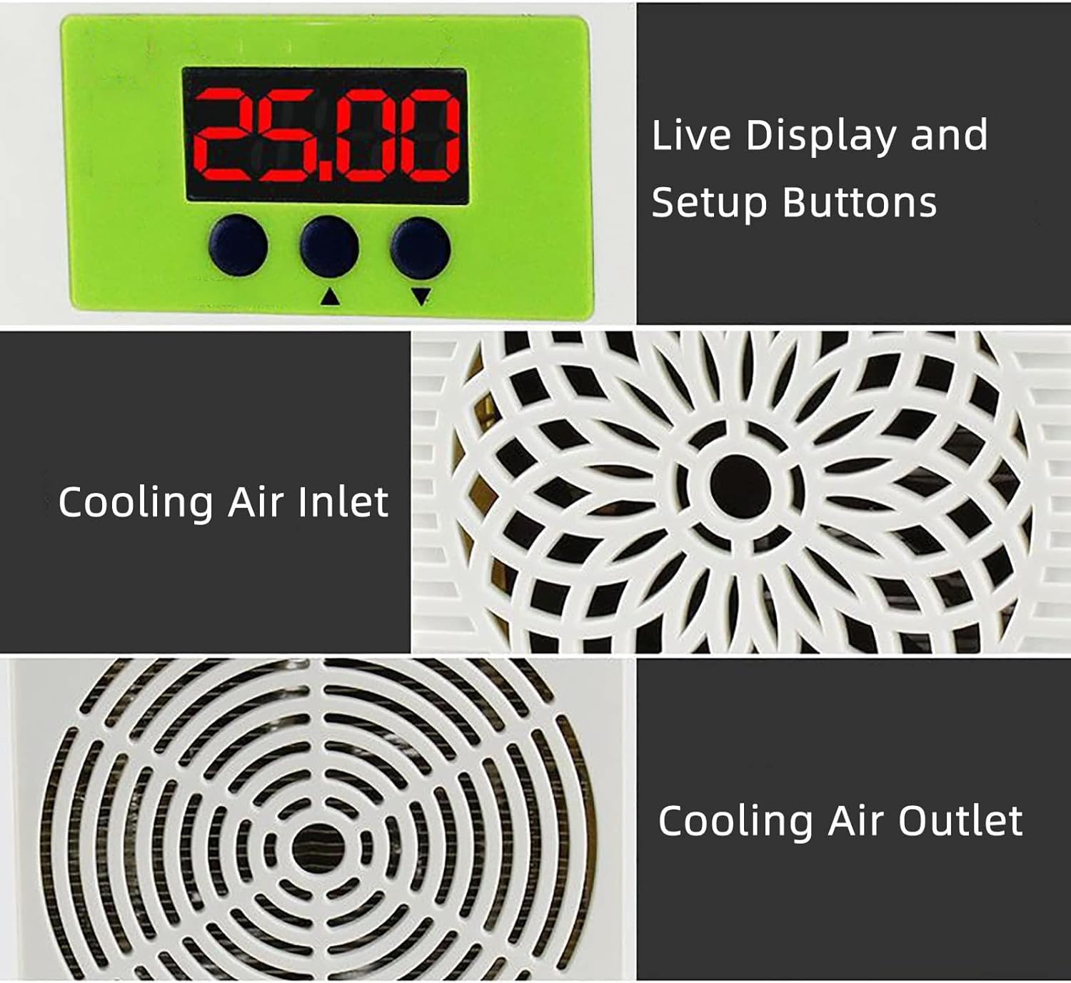 Aquarium Water Chiller Warmer/Cooler, Small Fish Tank Cooling System with Pump + Hose, Fish Tank Cooling System for Fish Shrimp Tank Marine, 20L/30L,20L