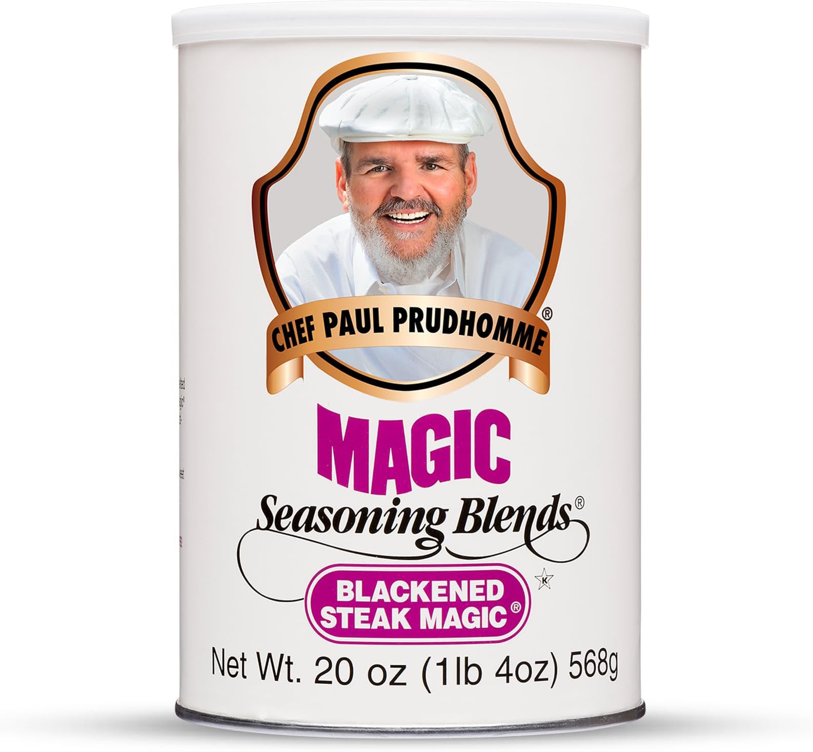 Chef Paul Magic Seasoning Blends Blackened Steak Magic | Bold Flavor for Steak & Beef | Gluten-Free Seasoning for Grilling, Roasting & BBQ | Spice Blend with Garlic & Chili | 20 oz (Pack of 1)
