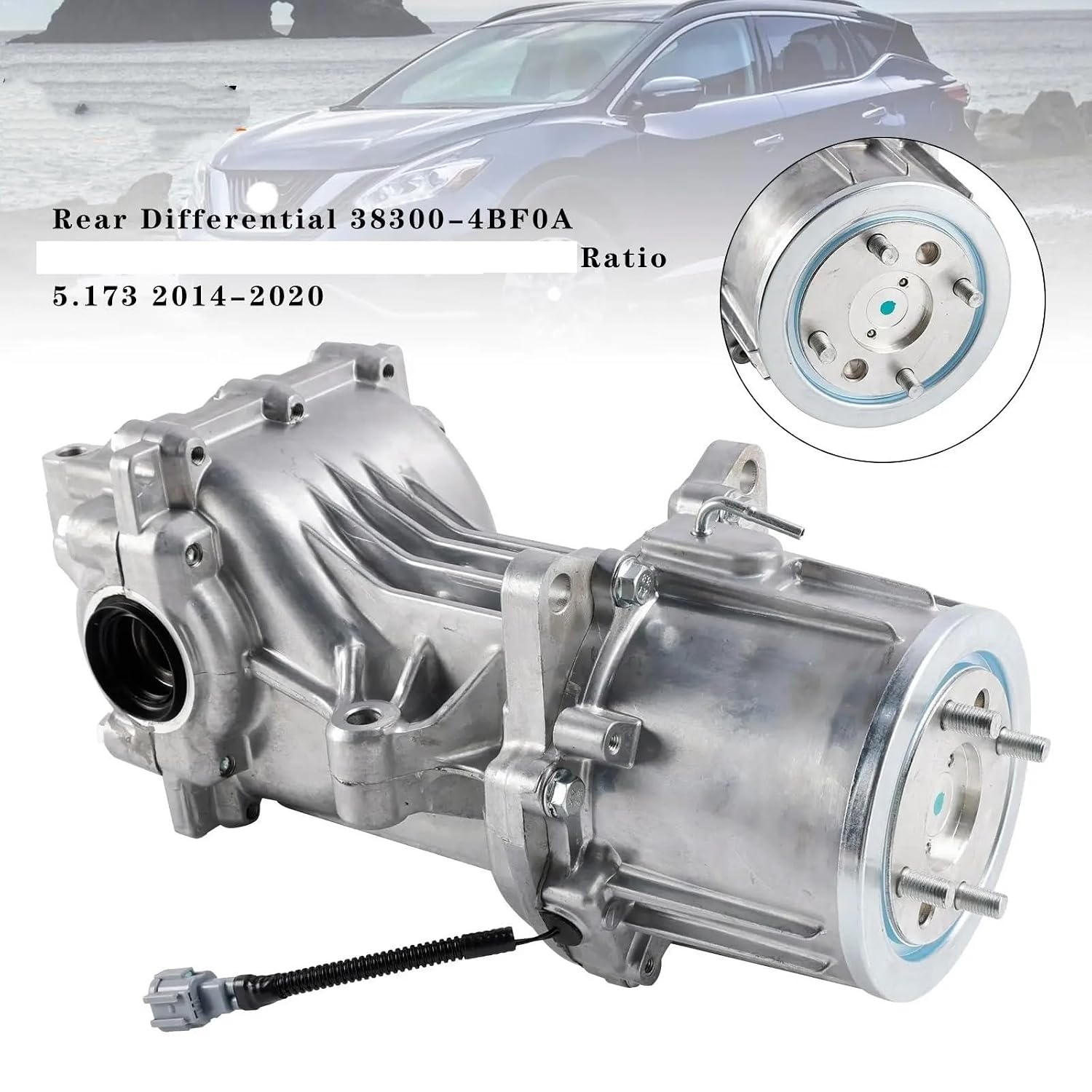 Rear Differential 38300-4BF0A Compatible with Nissan Rogue Murano AWD Ratio 2014 2015 2016 2017 2018 2019 2020