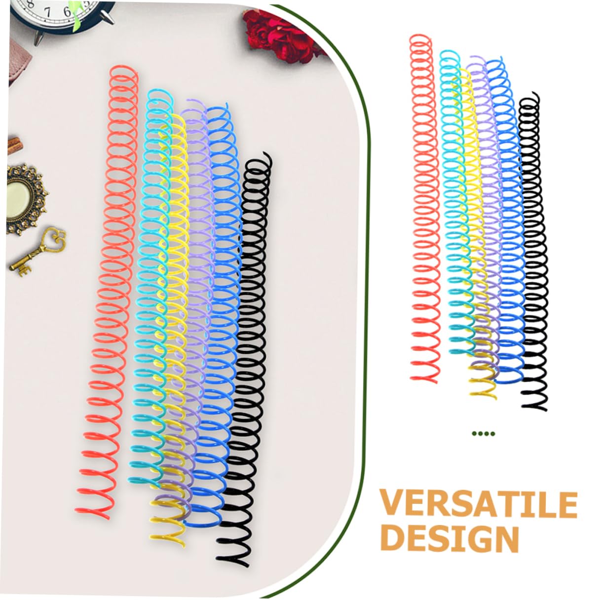 OSALADI 4 Set Libro Della Bobina Spirale Legante Spirali Per Rilegatura Di Quaderni Sciolto Anelli Raccoglitori A Fogli Mobili Anelli Per Blocco Note A Fogli Mobili Plastica 12 Pezzi * 4