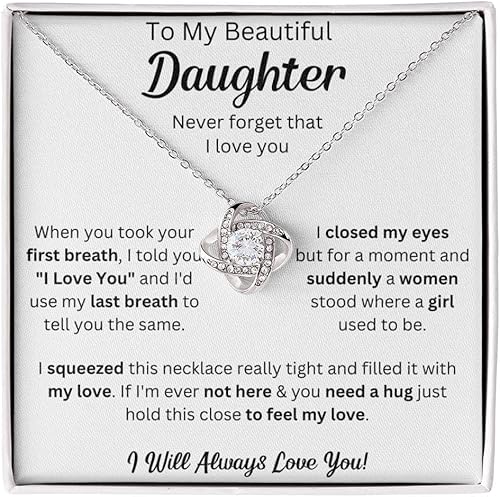 Collar para hija de padre o madre, el mejor regalo para hija, regalo de cumpleaños de padre e hija de papá, collares de hija de mamá, collar de