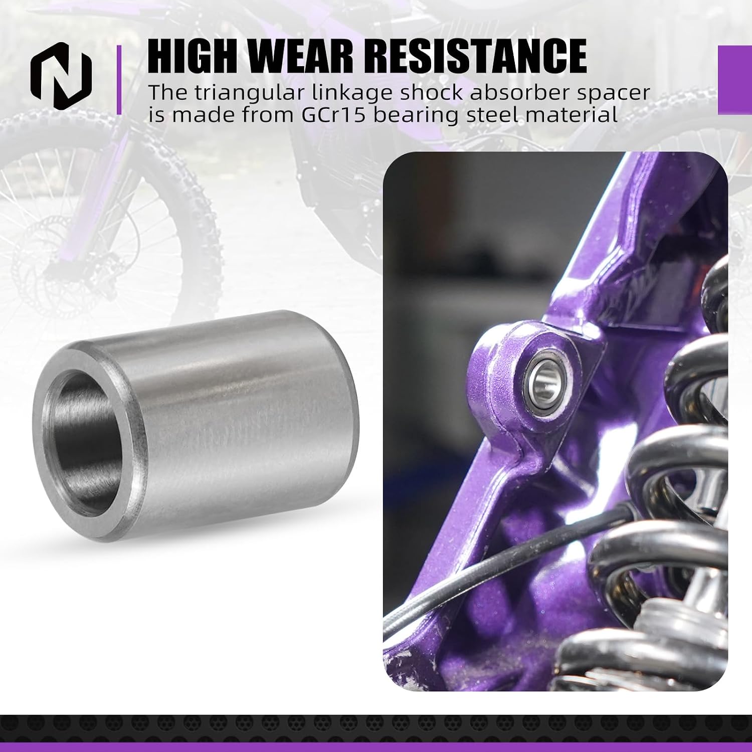 NICECNC Rear Swingarm and Frame Hole Bushings Compatible with Surron Light bee X/S/L1E Compatible with Segway X160 X260 See Fitment