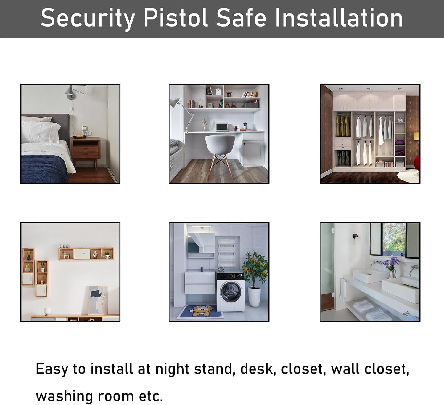 INTSUPERMAI Security Pistol Safe Gun Safe Pistol Strongbox Handgun Safe Box for Used for Safe Storage of Pistol Security