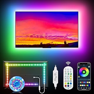 Daymeet TV Lights for 42-60 Inch TV, RGB Music Sync Tv Led Light Color Changing Tv Led Backlights with App/Remote Control,…