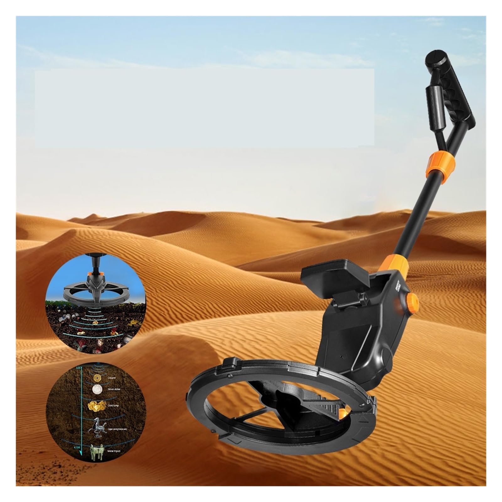 Wykrywacz Metalu, MD1008A podziemny wykrywacz metali LCD Hunter wykrywanie Gold Digger poszukiwanie skarbów Finders wodoodporne wykrywacze Seeker Tool