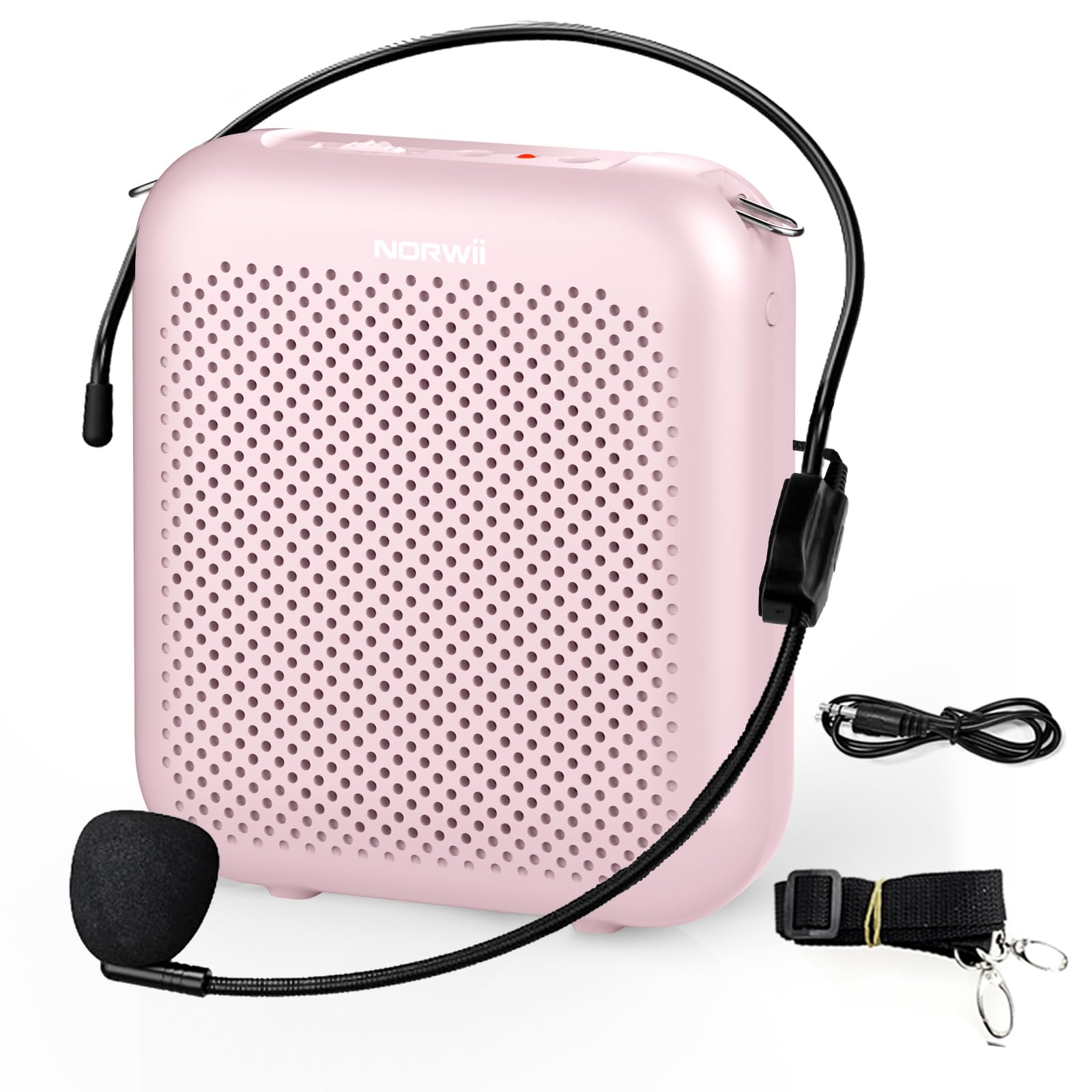 Amazon | Norwii ポータブル拡声器、小型音声増幅器、有線マイク、USB
