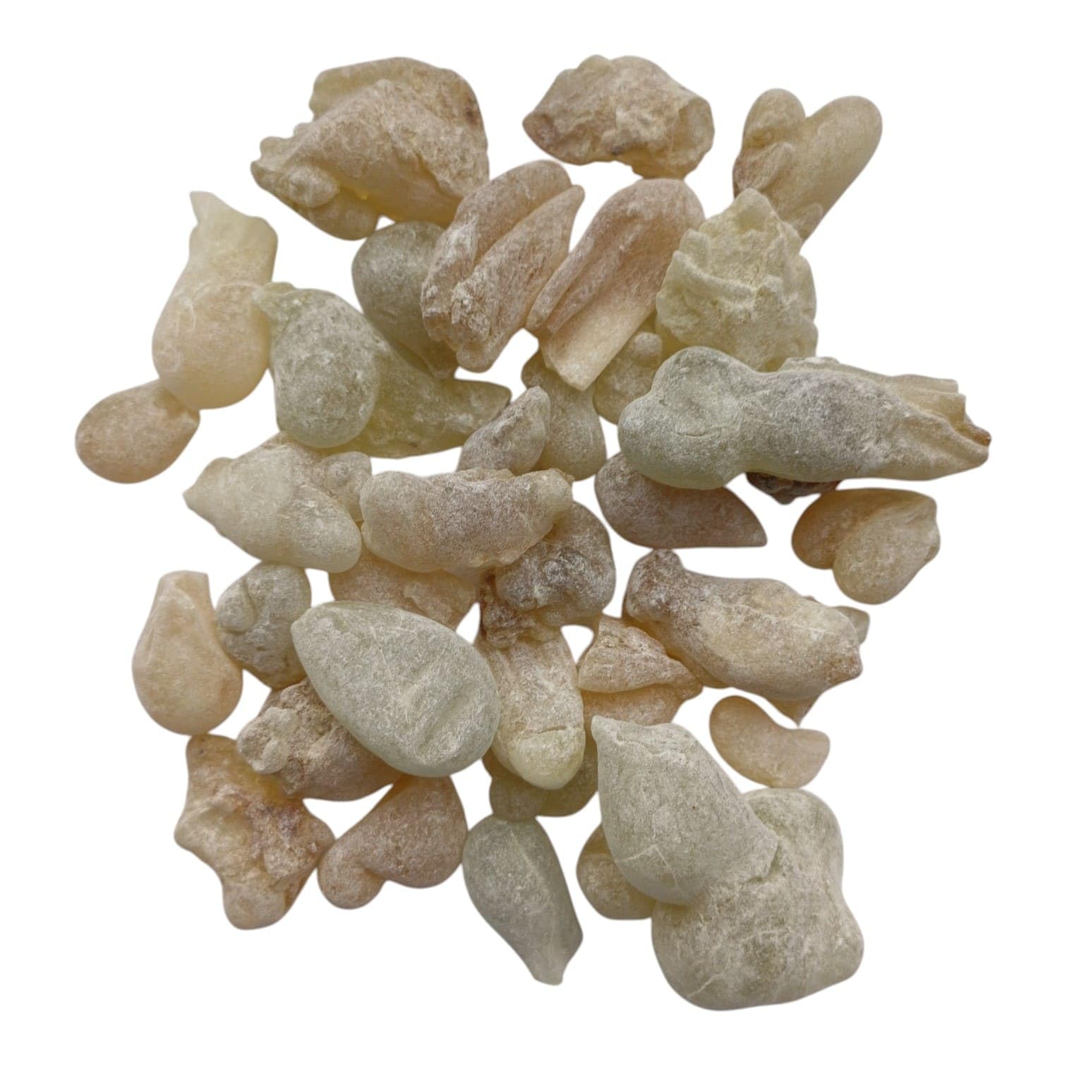 100g ROYAL Hojari Weihrauch Oman 1. Grad - Boswellia Sacra 1. Wahl - Große Naturbelassene Stücke Grünlich zum Räuchern - Premium Räucherwerk