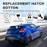 Vista 6 de Botón de escotilla de liberación de cerradura de puerta trasera Compatible con interruptor de botón de liberación de escotilla HDL exterior montaje