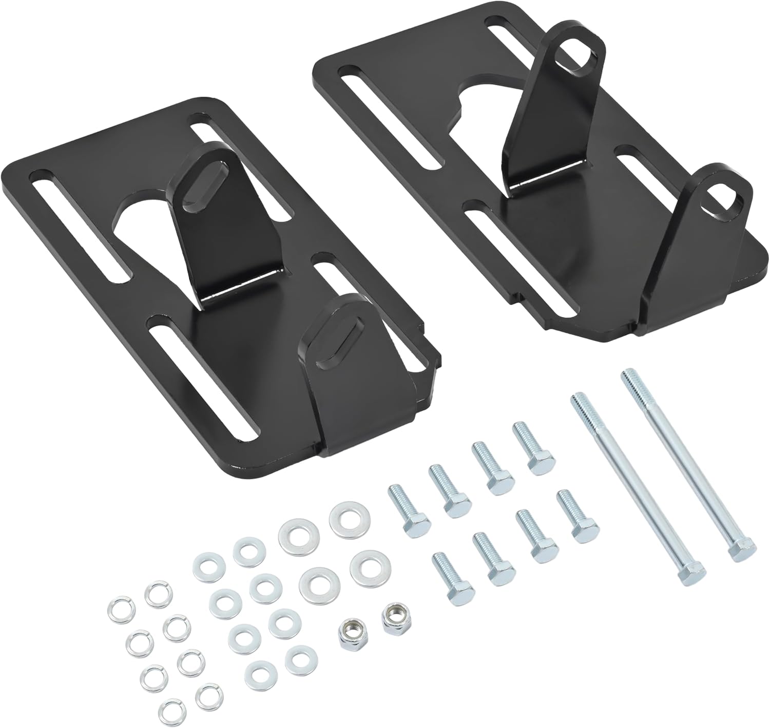 ECOTRIC LS Conversion Engine Mounts Compatible with 1973-1998 Square Body Chevy GMC Truck Adjustable Swap Motor Conversion Bracket for C10 C/K 1500