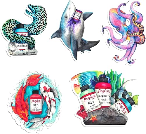 Angelus Paquete de calcomanías serie acuática, diseñado por KendrasCustoms (900-006)