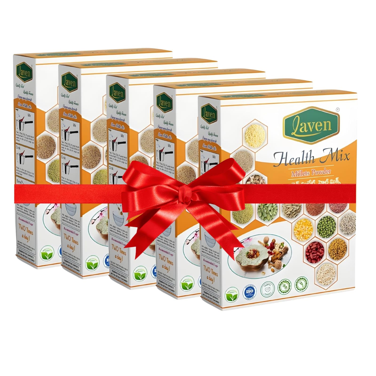 Laven Health Mix Millets - Multigrain Powder, 100% natural over 23 ingredients of multigrain porridge without preservatives, artificial colours or added sugars 500Gms(Pack Of 5) (2.5Kg) (B0CVF33TK8) Amazon Price History, Amazon Price Tracker