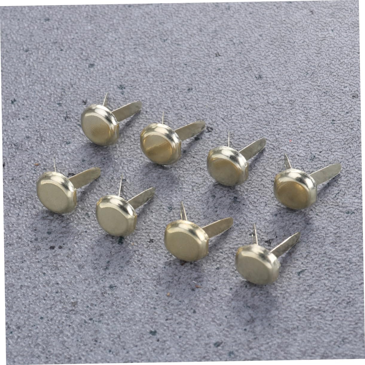 HAKIDZEL 200pcs Gold Metal Paper Fasteners Brads Rust-Resistant Round Brads for Crafts DIY Scrapbooking with Portable Storage Box