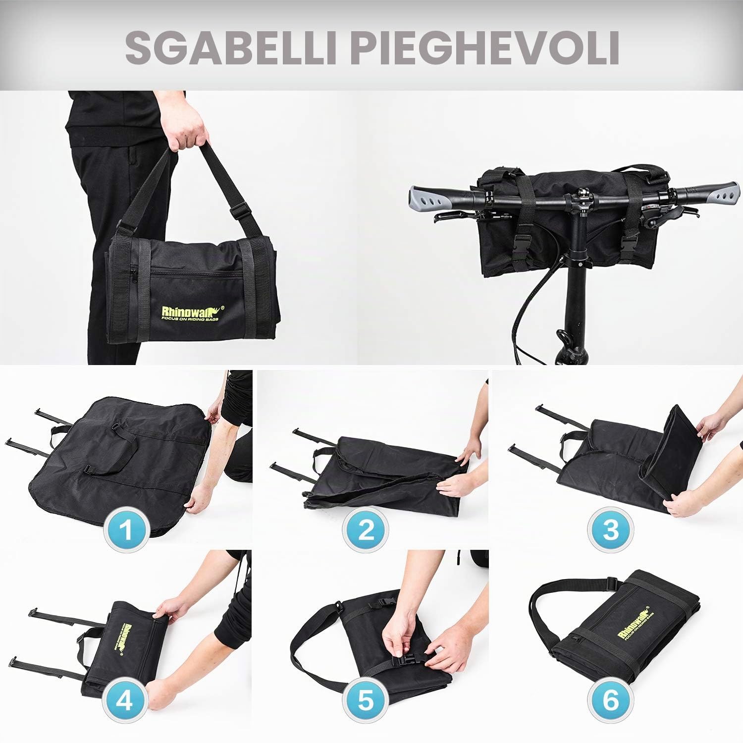 Rhinowalk 14-20 pollici borsa per il trasporto bicicletta impermeabile pieghevole borsa borsa per il trasporto bici pieghevole borsa di trasporto