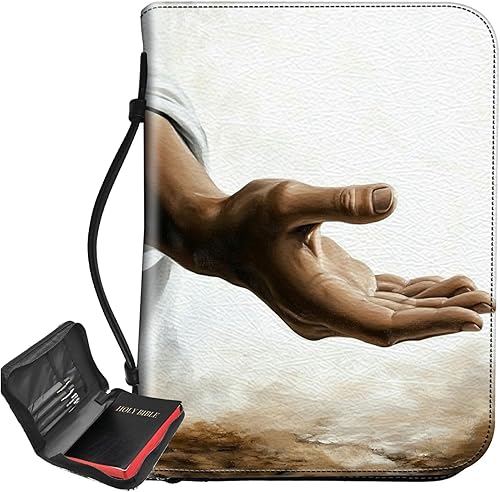 Miniatura 12 de Bolsa de Biblia con estampado de leopardo con purpurina, funda grande para la Biblia para mujeres y hombres, bolsa multifuncional para iglesia
