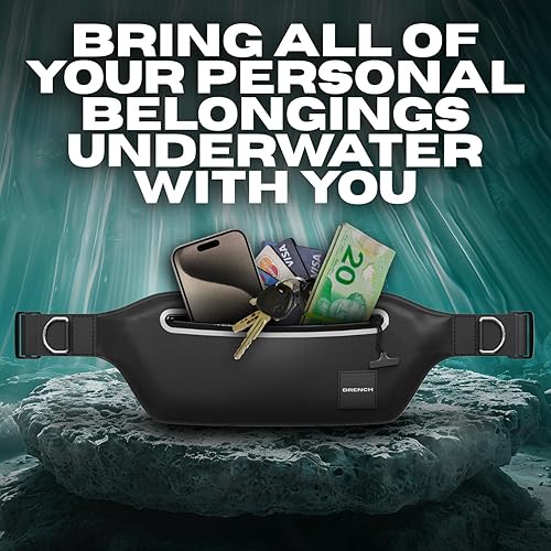 Miniatura 2 de Drench Riñonera 100% impermeable bajo el agua. Riñonera. Bolsa sumergible impermeable para teléfono. Bolsa seca para nadar y esnórquel. Funda para