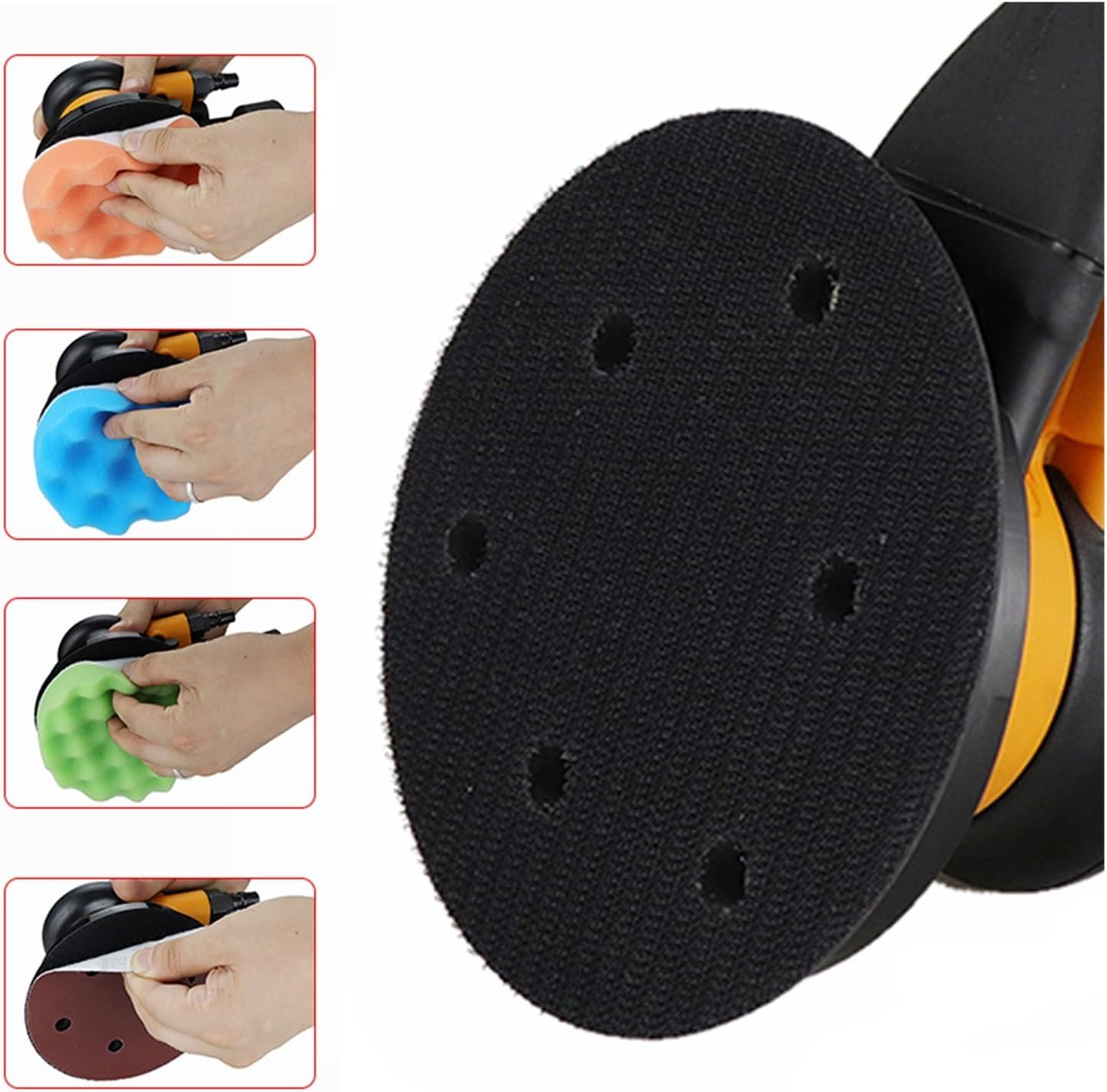Sander, Polisher Pneumatic Rotary Sander Air Grinder Vacuum Eccentric Polishing Machines, Pneumatic Tools For Car Paint Care
