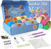 Vista 7 de Crochetta Kit de ganchillo para principiantes, kit de inicio de ganchillo para principiantes con tutoriales en video paso a paso, kits