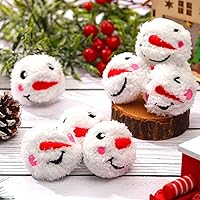 Vista 3 de Sumind - Juego de 36 bolas divertidas para peleas de bolas de nieve con bolsa, primera bola de copos de nieve, bolas rellenas suaves falsas